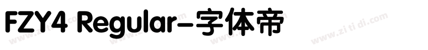 FZY4 Regular字体转换